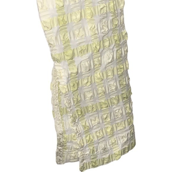 Nanushka Revolve Kali Mini Dress Seersucker Bodycon‎ Yellow Size Small - Picture 5 of 15